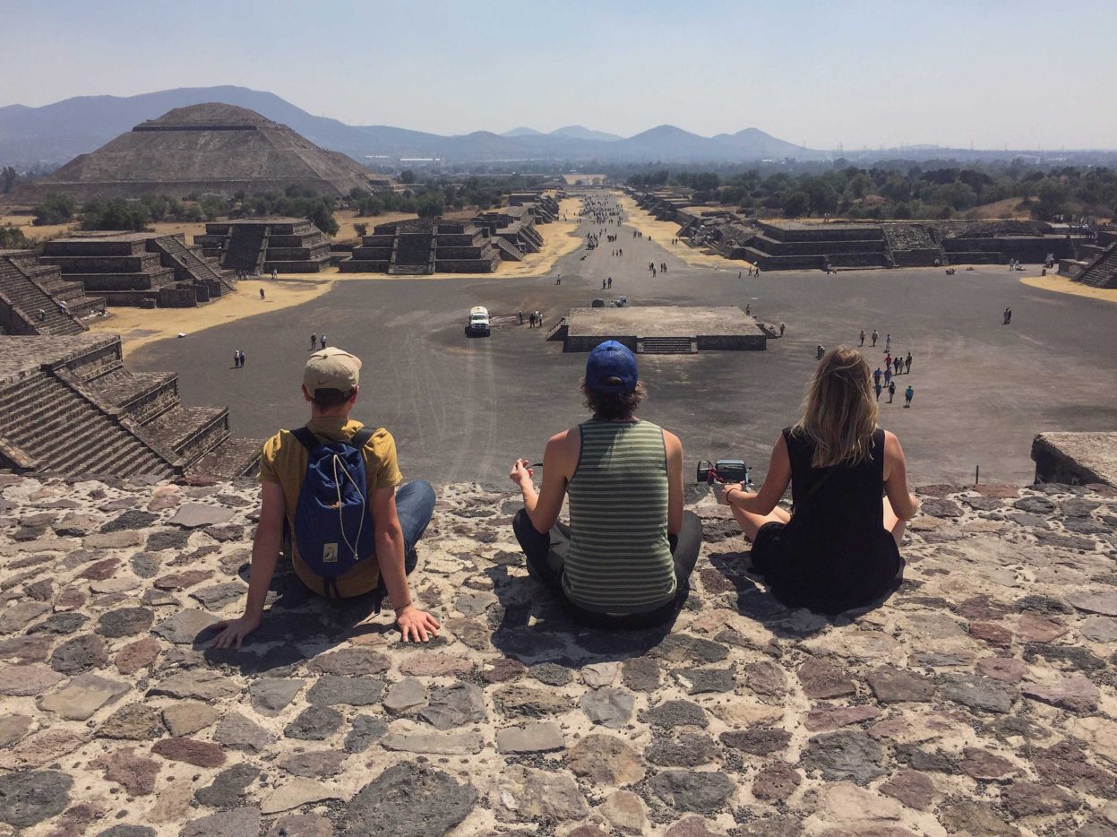 Teohutican Mexico, Aztec ruin