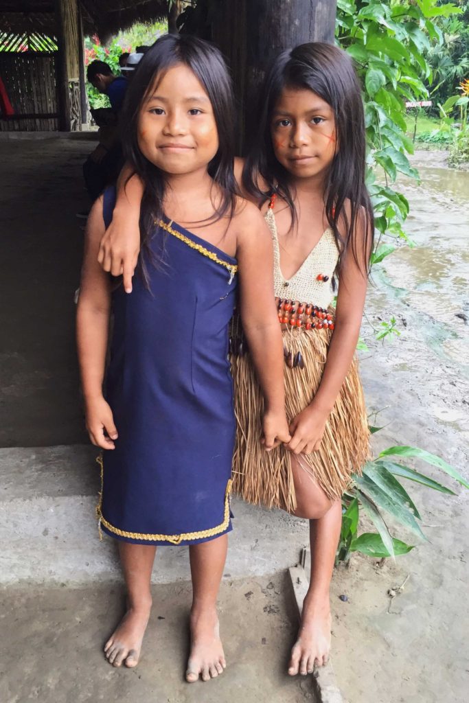 Children in the Amazon, Tena, Ecuador