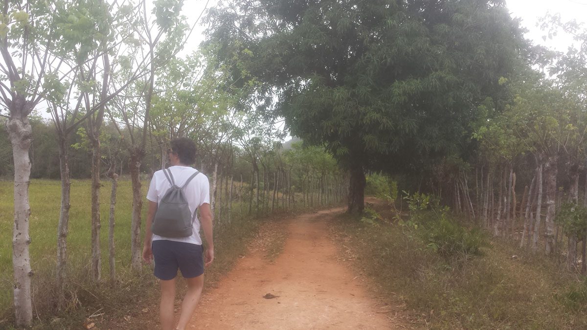 Las Galeras Hiking, road to Fronton