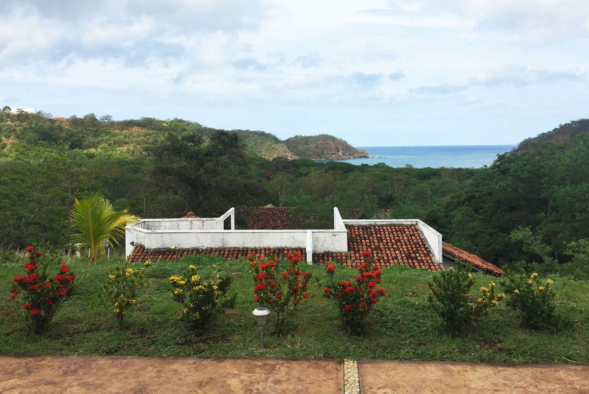 San Juan del Sur rental home view.