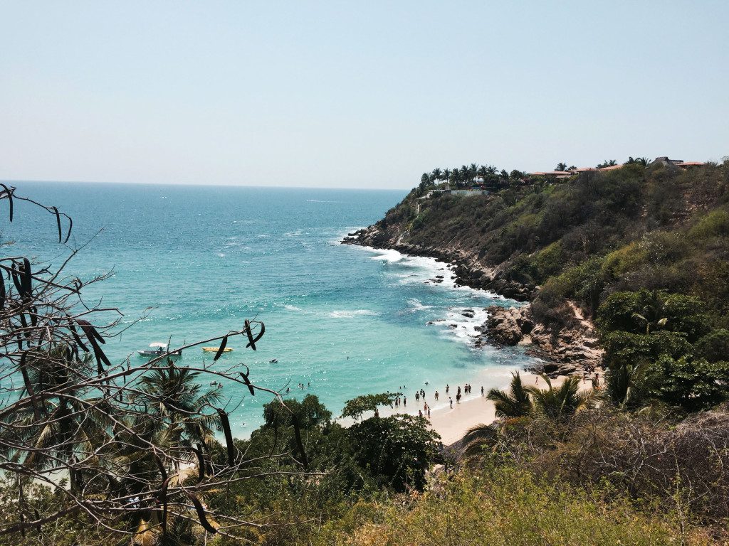 Carrizalillo Beach from the top of the steps.