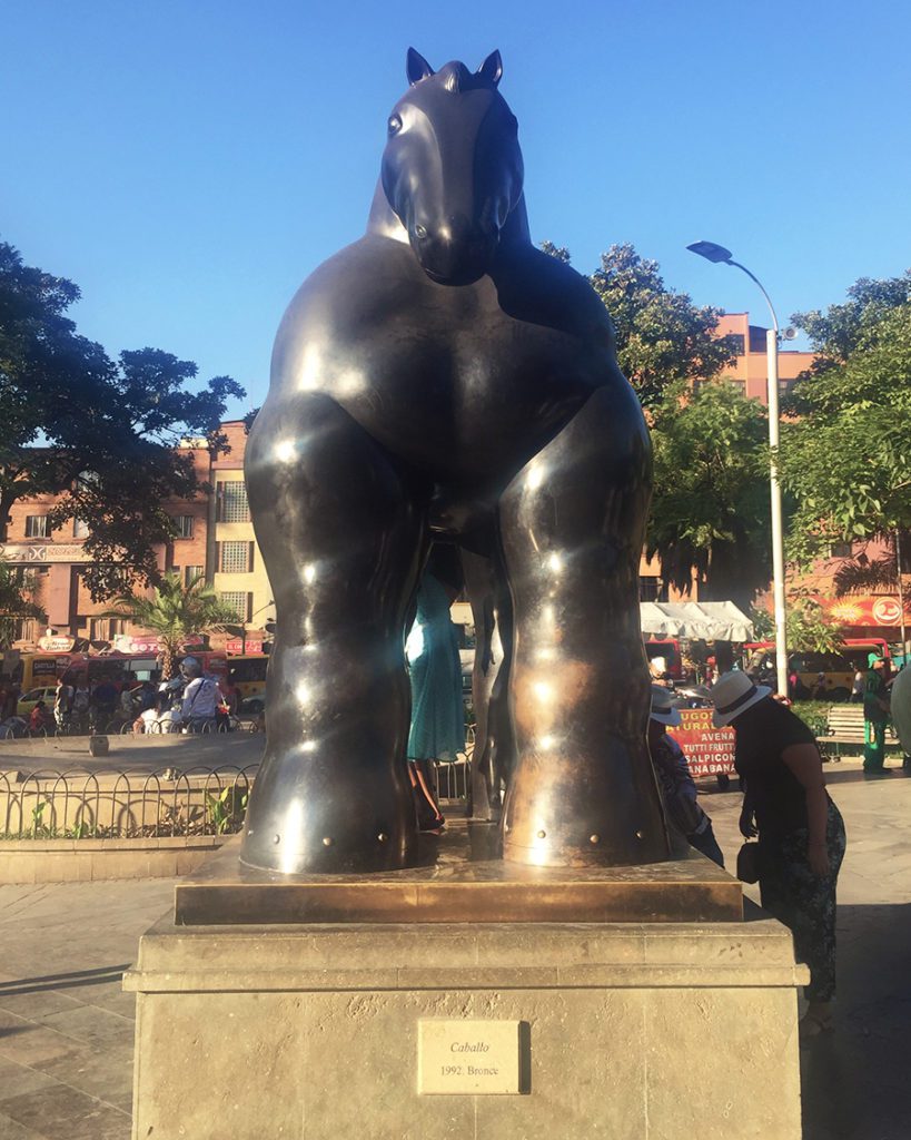 botero horse sculpture plaza botero medellin