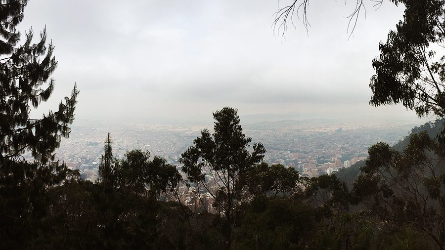 bogota city view from quebrada la vieja hike