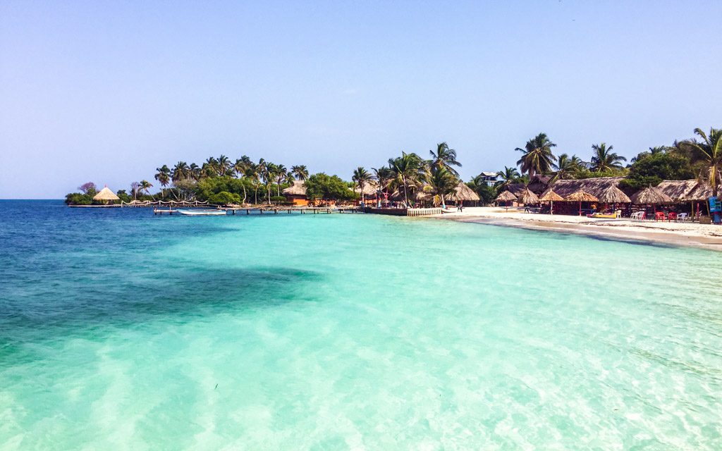 Coastline of Tintipan, San Bernardo Islands, Colombia