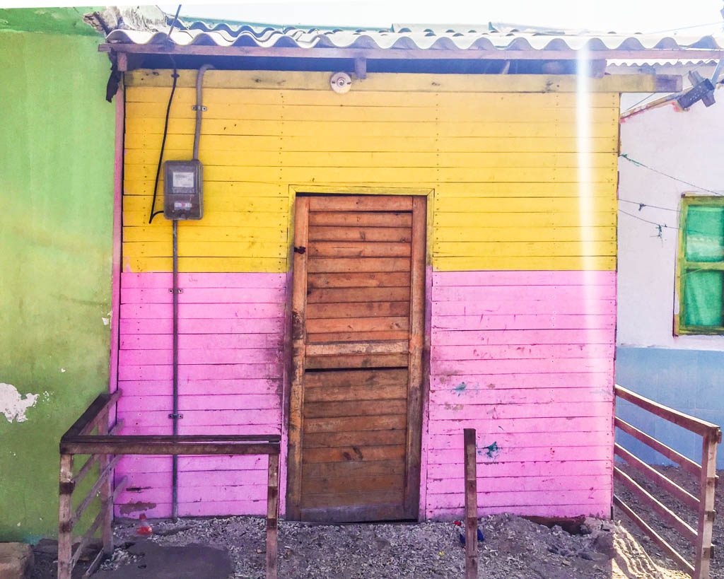 building in san bernardo islands Door in Santa Cruz, San Bernardo Islands, Colombia