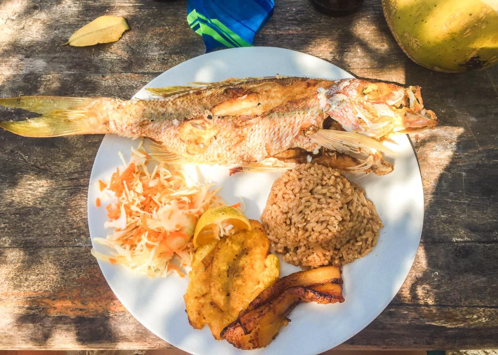 Fresh fish on Tintipan, San Bernardo Islands, Colombia