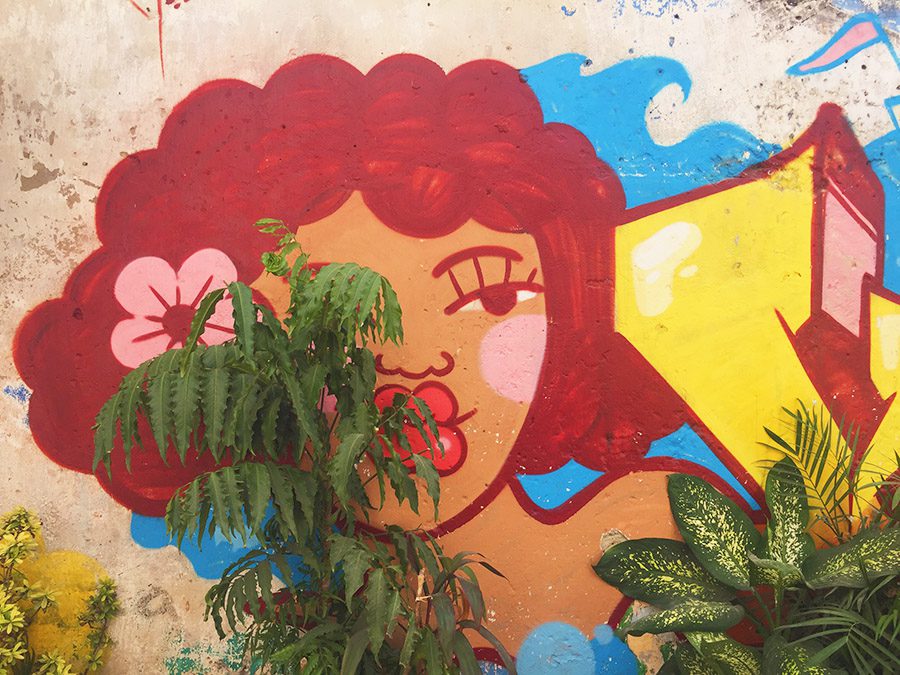 street art in Cartagena Colombia street art in Cartagena Colombia