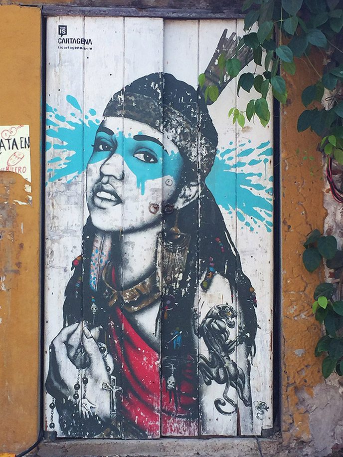 Mural of a girl Cartagena Mural of a girl Cartagena
