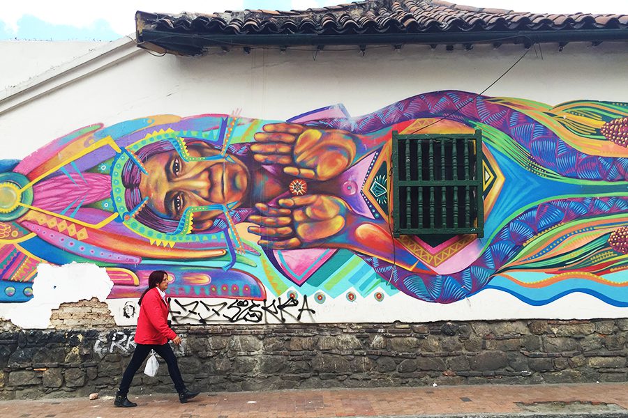 graffiti in la candelaria bogota