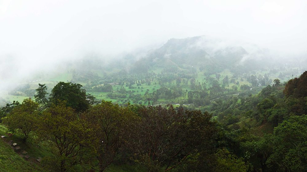 View from one of the miradors in Salento. View from the Mirador in Salento, Colombia