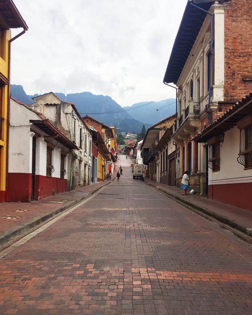 street in la candelaria bogota street in la candelaria bogota