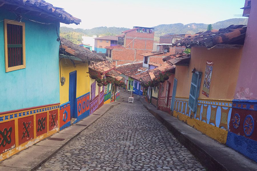 street of Guatape Colombia street of Guatape Colombia