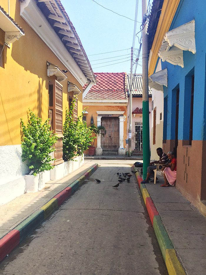 street in Getsamani Cartagena street in Getsamani Cartagena