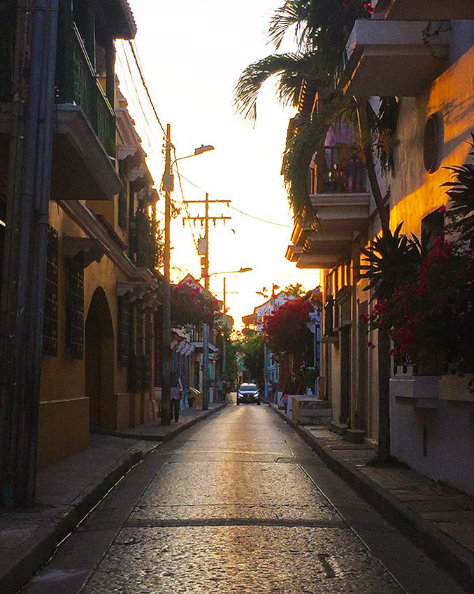 Sunset in Cartagena Colombia