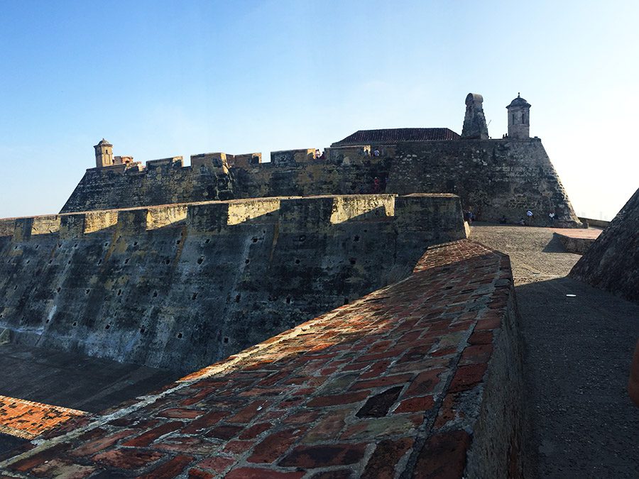 Top of the Castillo in Cartagena