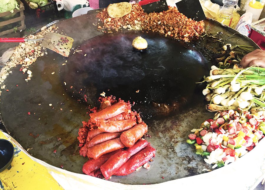 street food in Oaxaca, Mexico