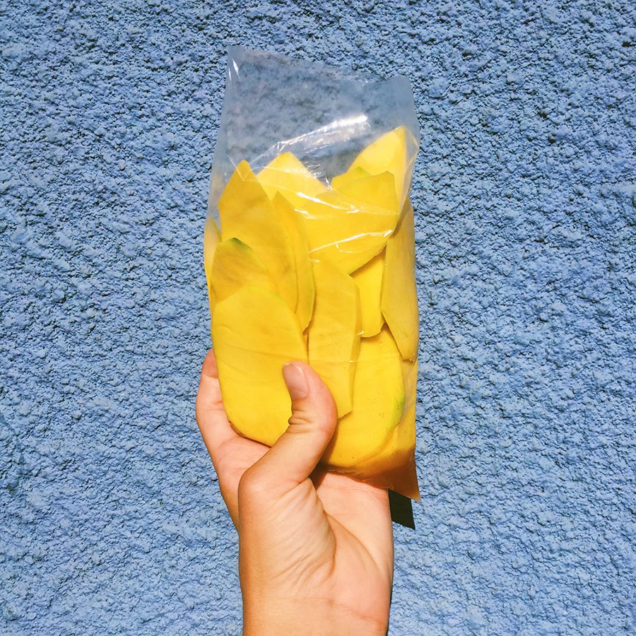 Mango with sea salt, lime and chile in Granada, Nicaragua mango street food in granada nicaragua