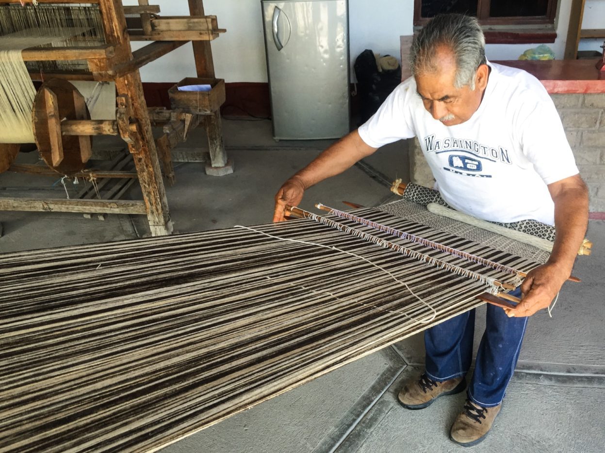 backstrap loom weaving mitla oaxaca