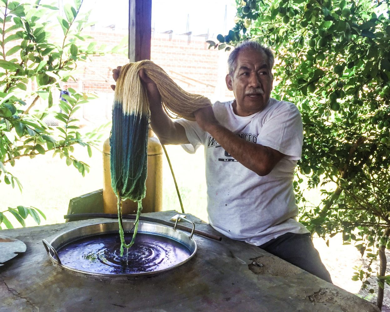 dip dye technique in mitla oaxaca