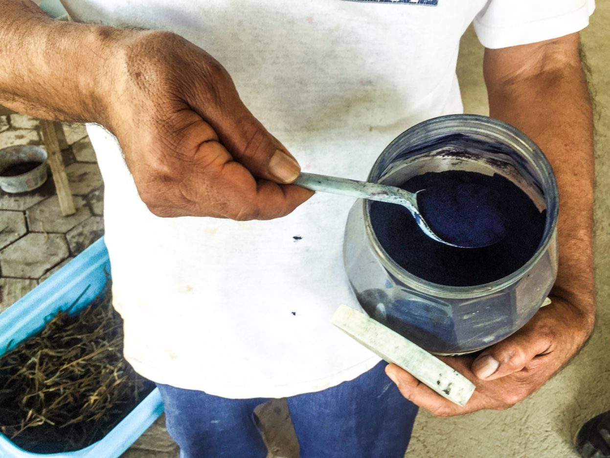 ground indigo natural dye