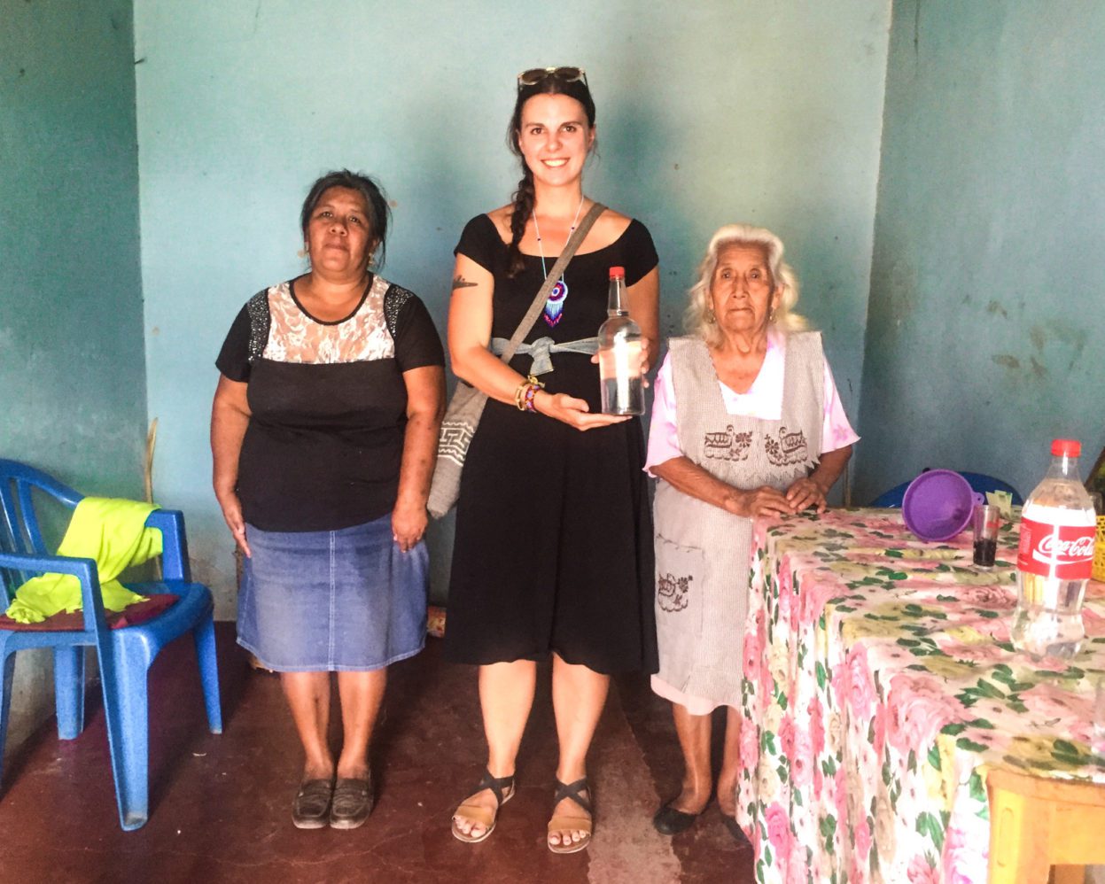 Meeting Angela Angeles, a famous off-the-beaten path mezcal seller. mezcal oaxaca seller in Santa Catarina Minas