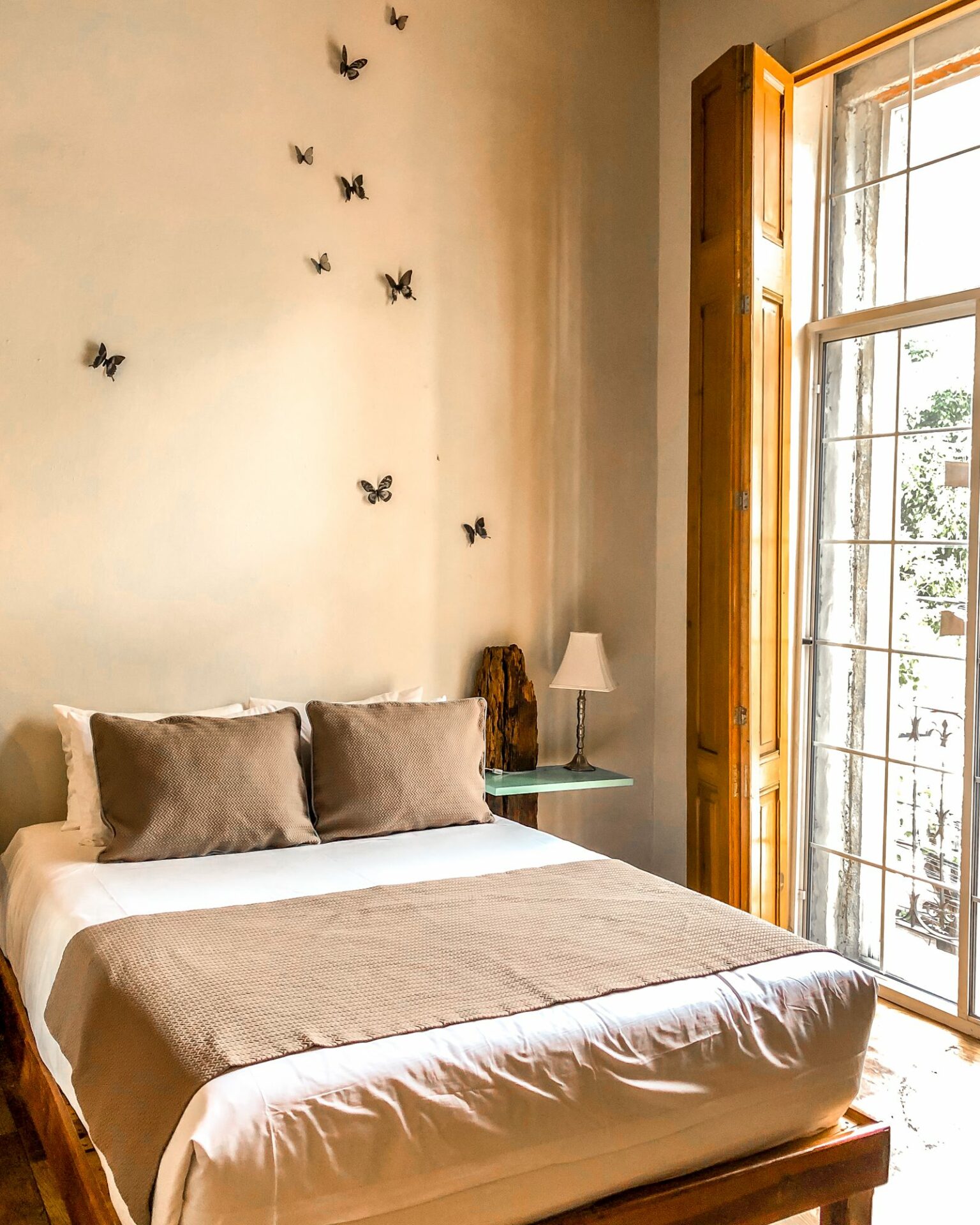 boutique hotel in Mexico City Michoacan room with butterflies