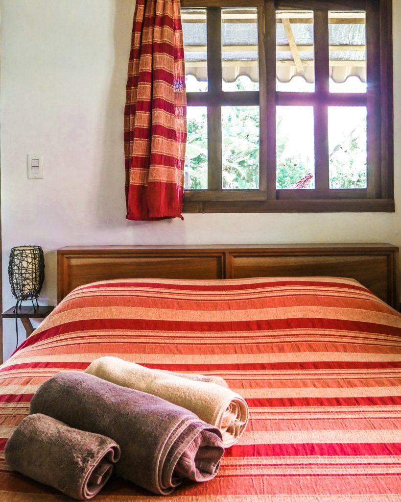 Plenty of fluffy, thick towels in each room. bed las lajas hotel panama