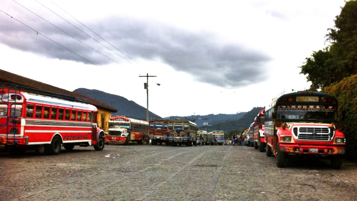 Chicken buses in Guatemala chicken bus guatemala