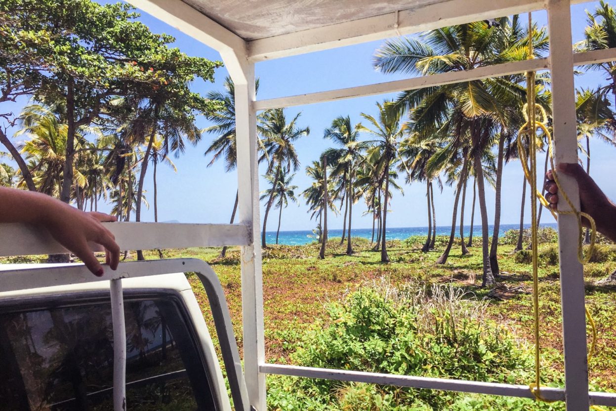 Traveling by Gua Gua on the coast of the Dominican Republic. gua gua dominican republic travel latin america