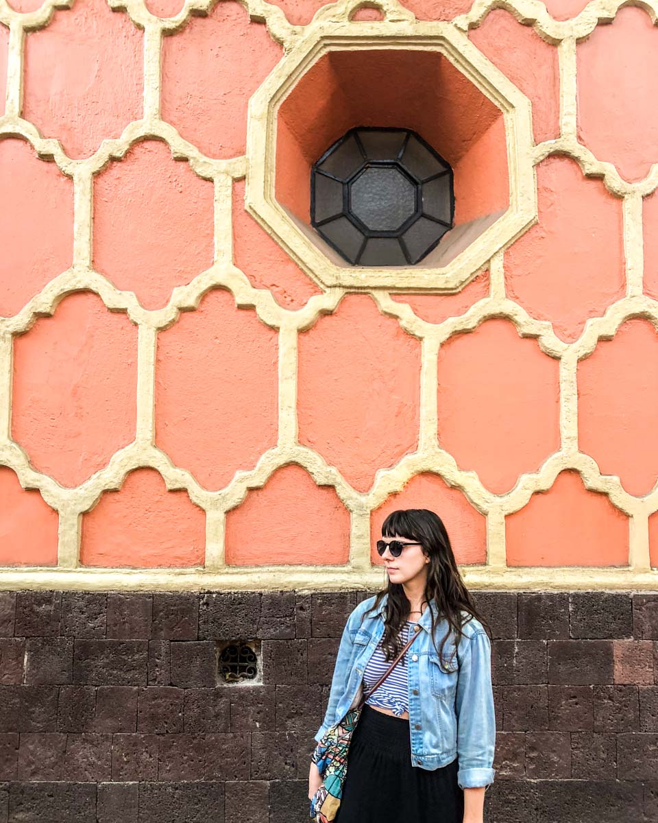 Coyoacan street colorful mexico city