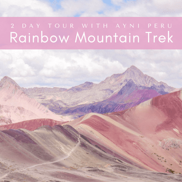 rainbow mountain trek