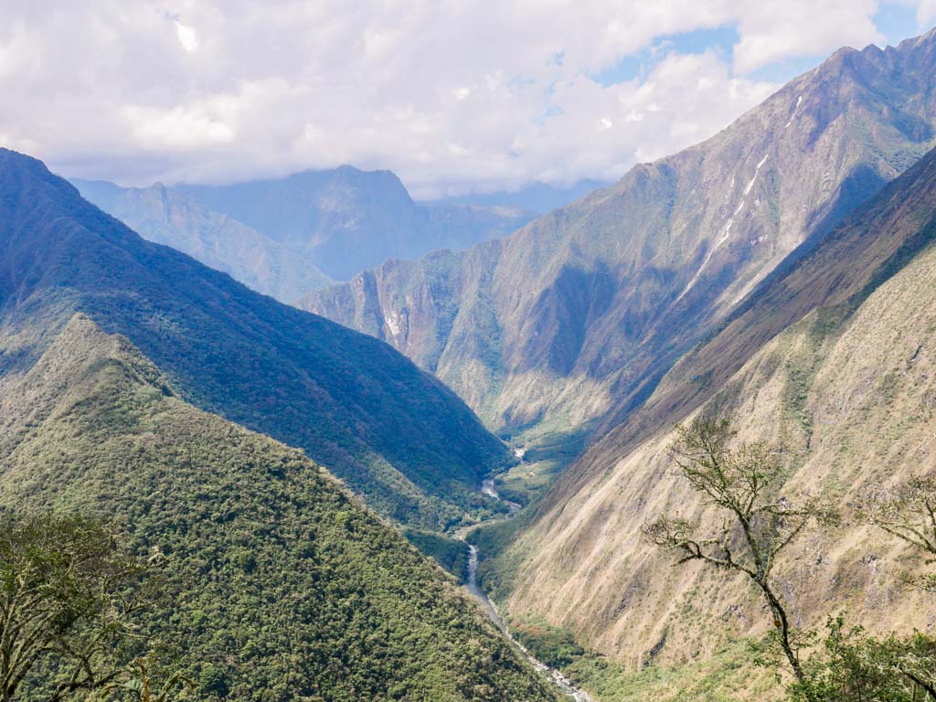 short inca trail hike views