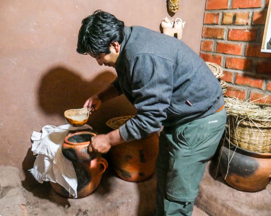 making fruitillada chicha