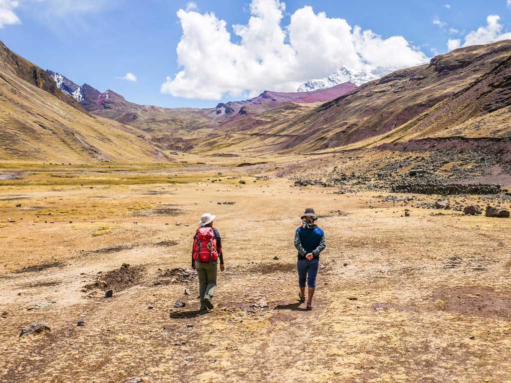 rainbow mountain trek