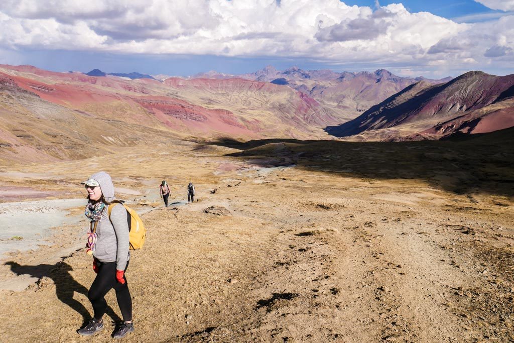 hiking up to ausangate