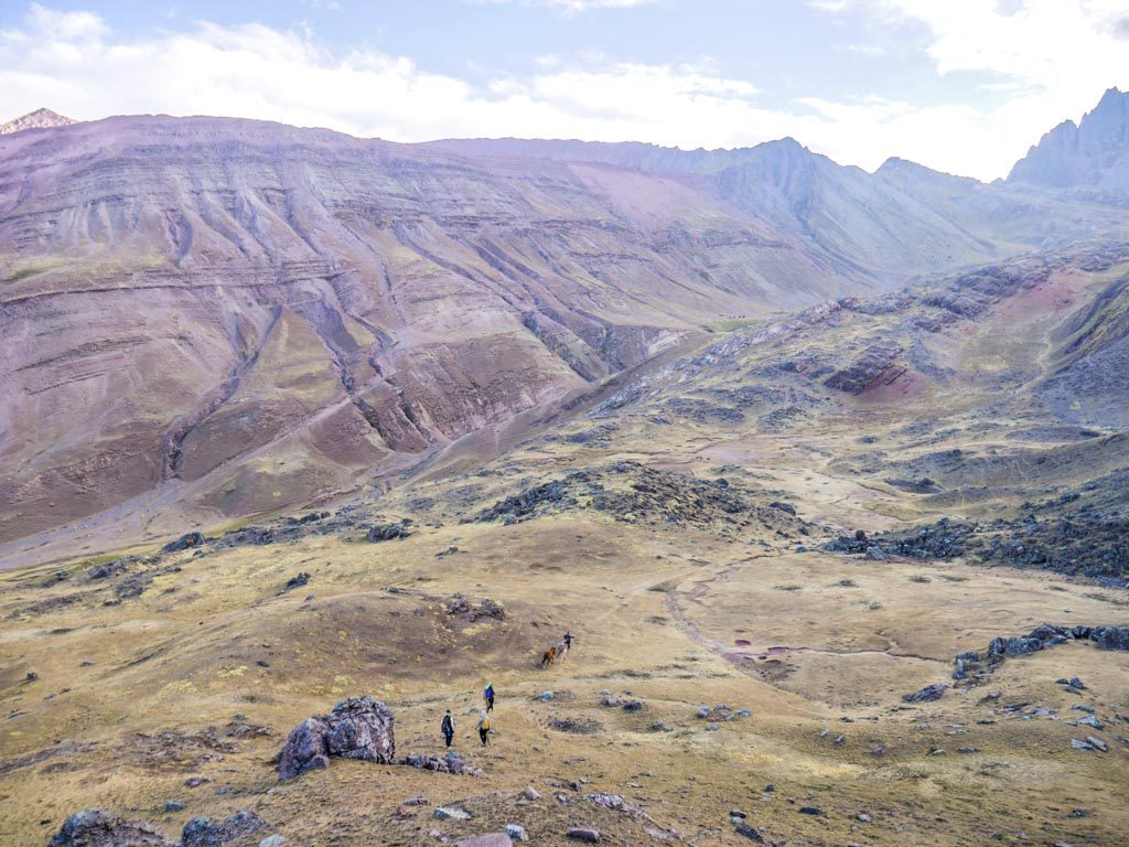 rainbow mountain trekking