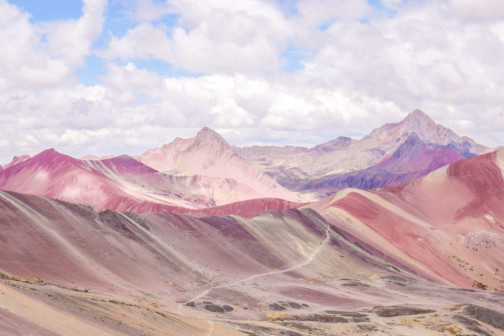 rainbow mountain scenery