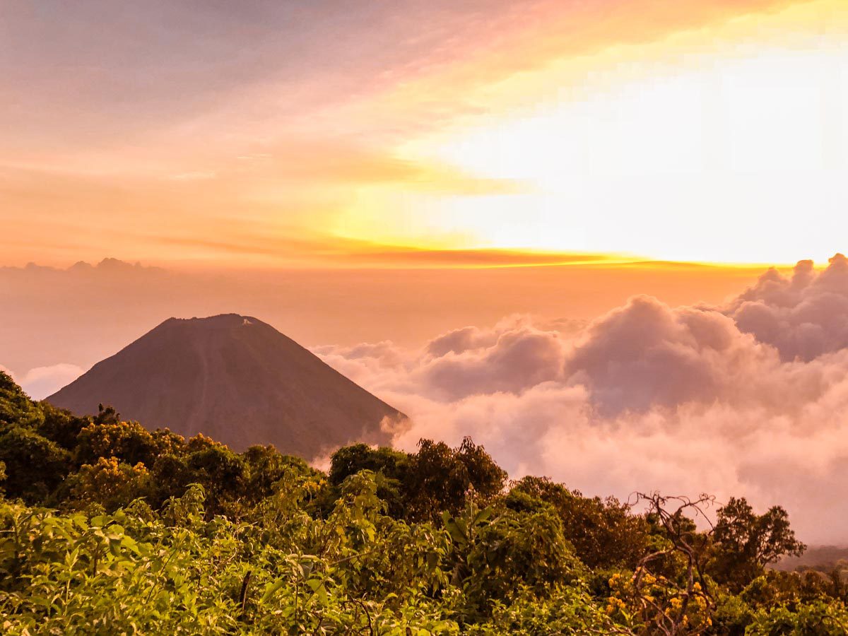 cerro verde view of izalco el salvador