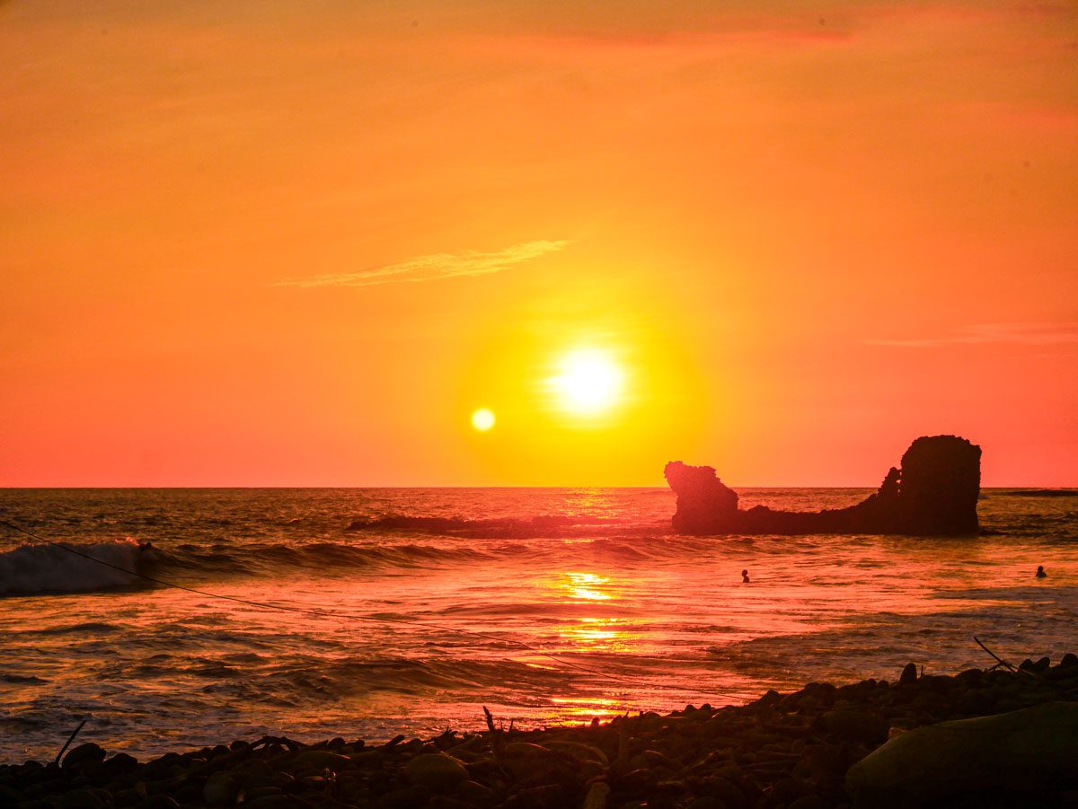 el tunco sunset el salvador