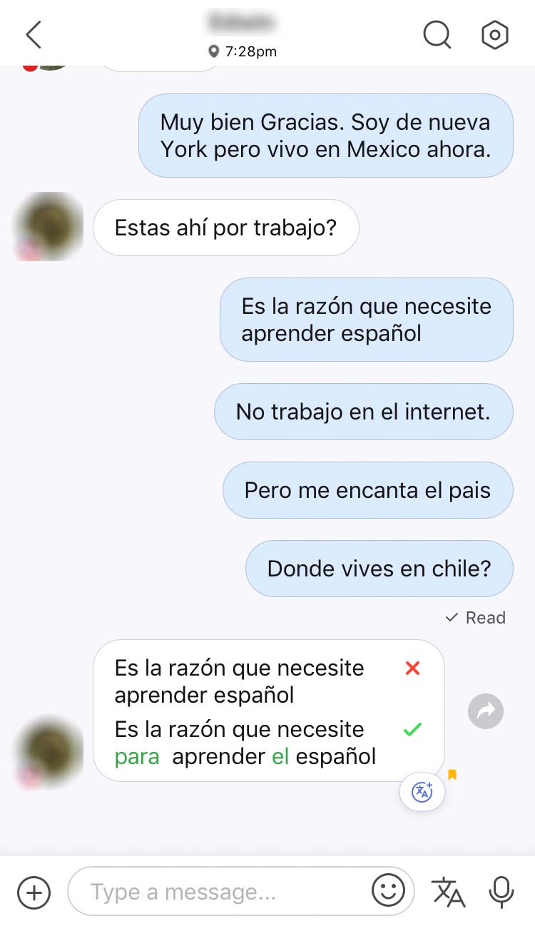hellotalk spanish language exchange app conversation