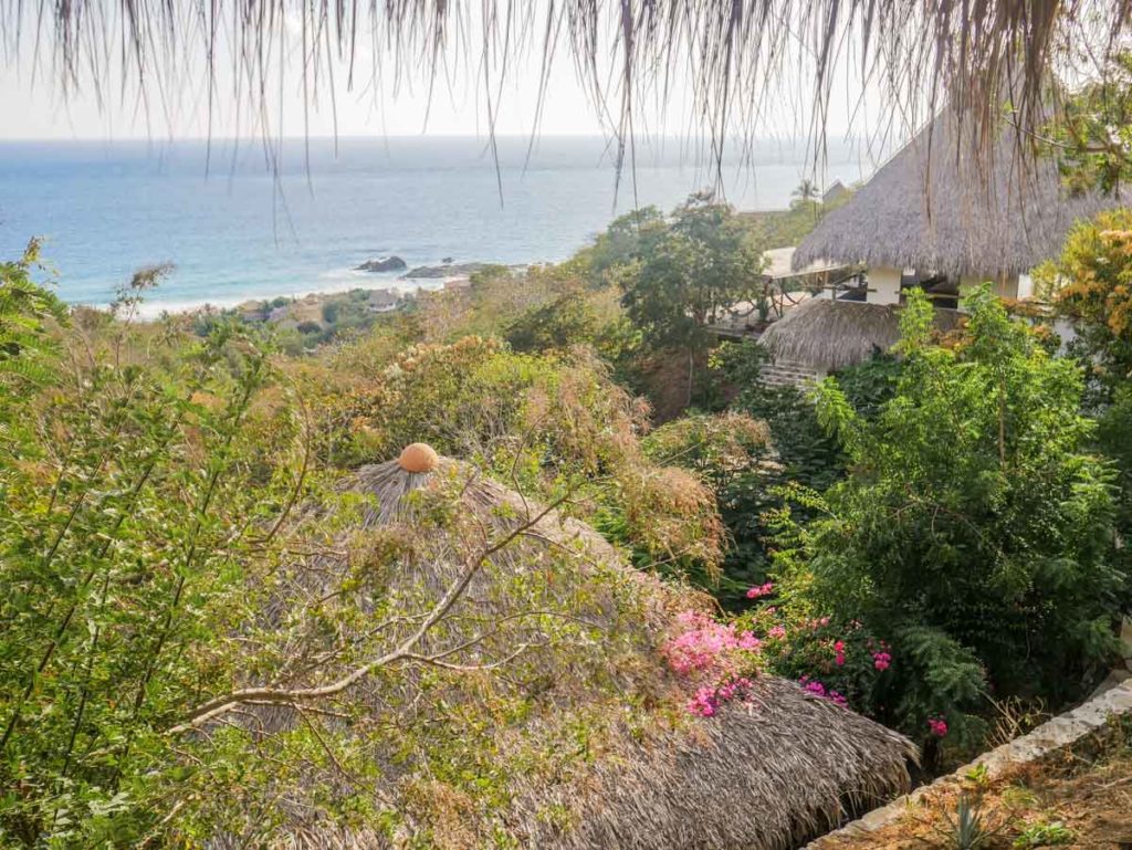 hotel san agustinillo view from suite zazil retreat