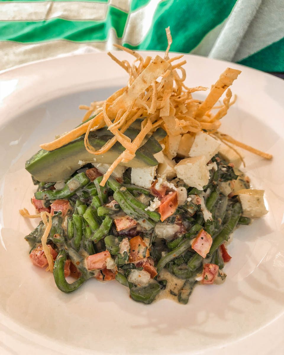 la ola nopales salad san agustinillo restaurant travel guide
