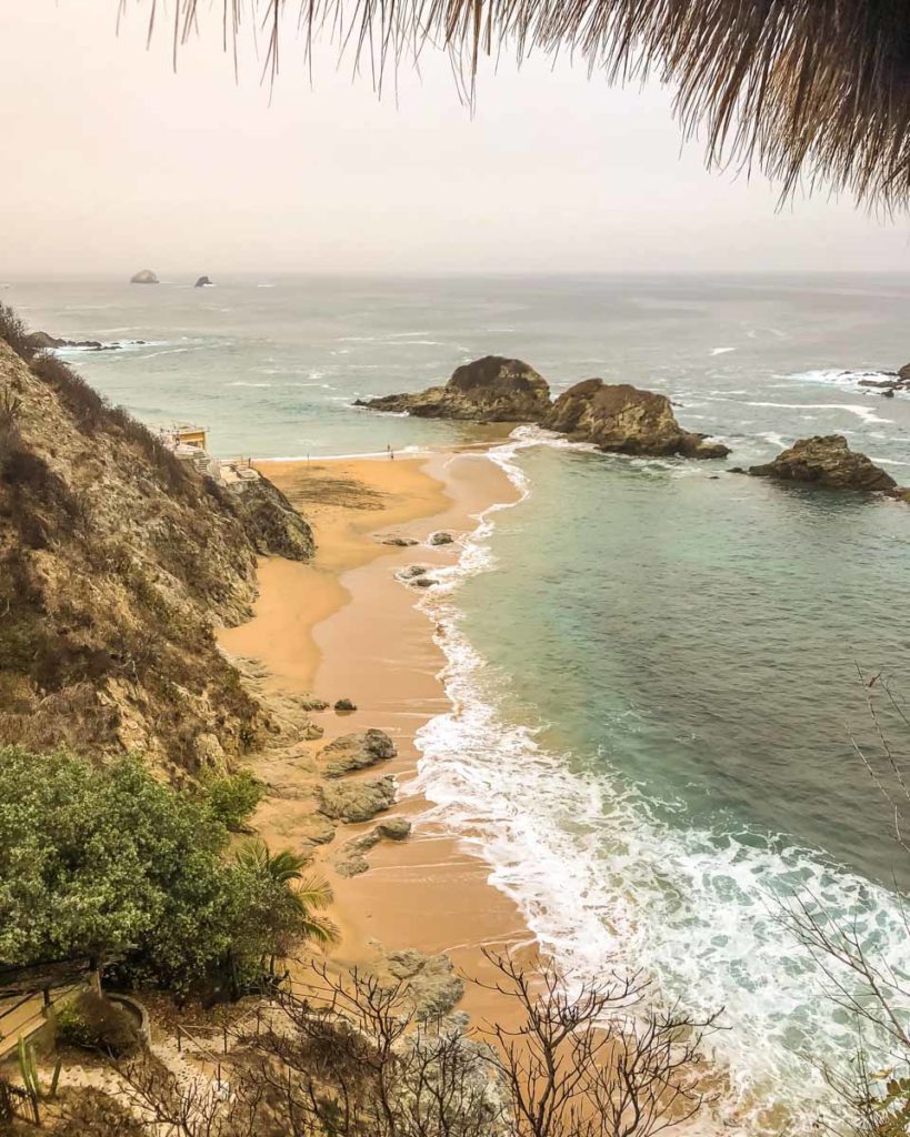 view from mazunte airbnb