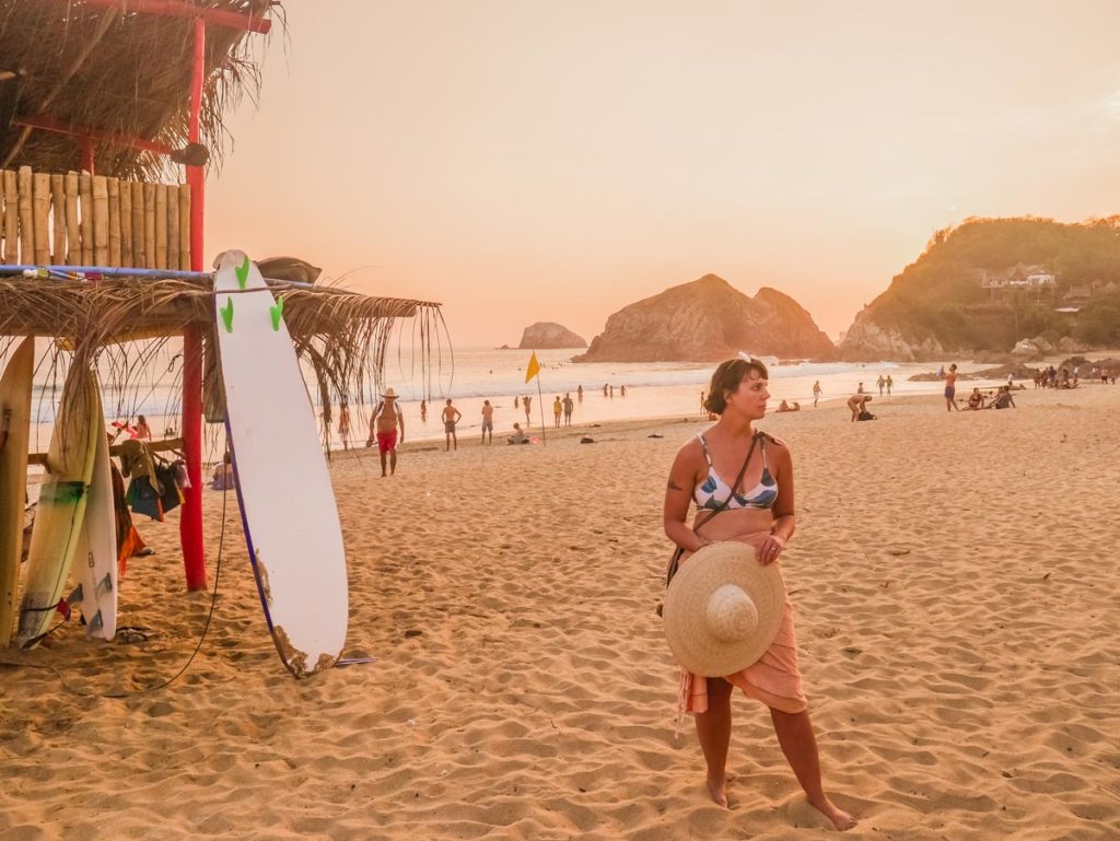 zipolite beach sunset san agustinillo mazunte oaxaca guide