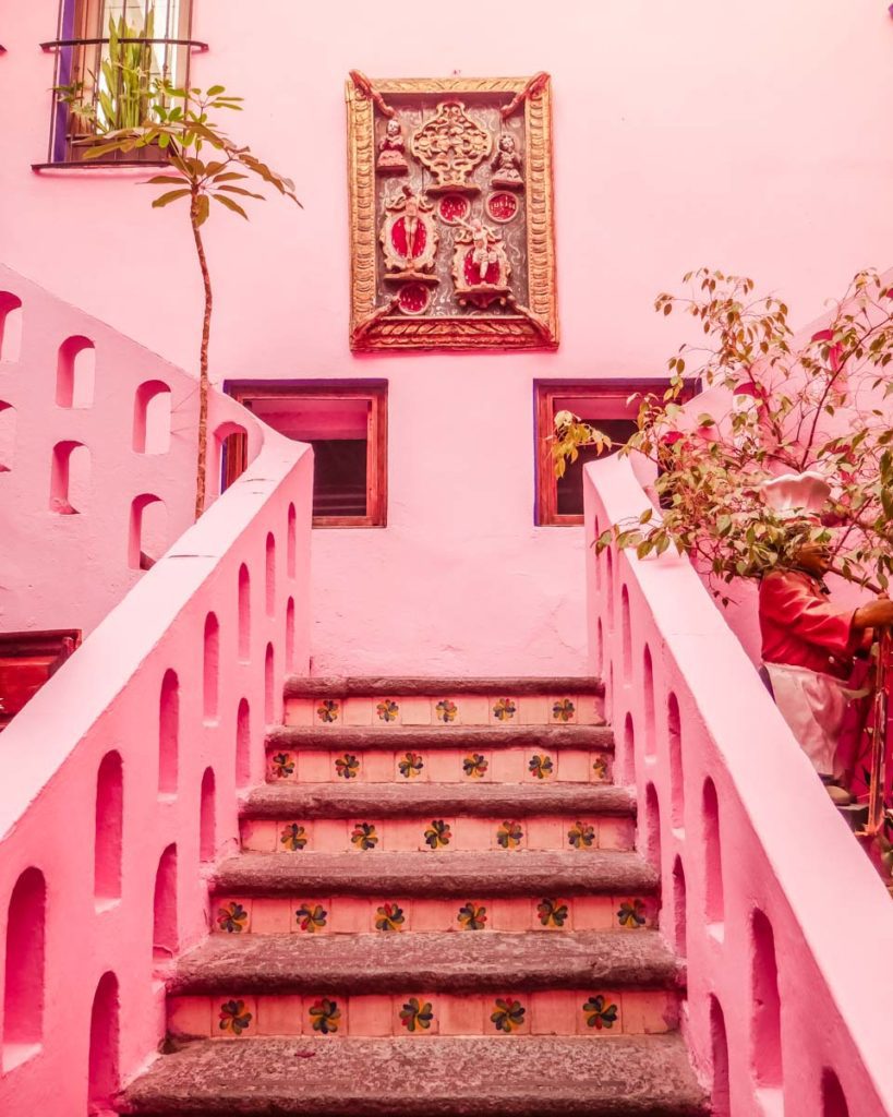 staircase at meson sacristia de la compania