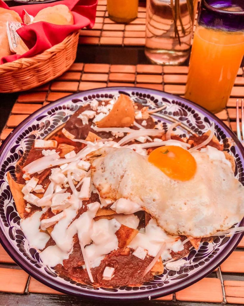 things to do in puebla eat chilaquiles at meson sacristia