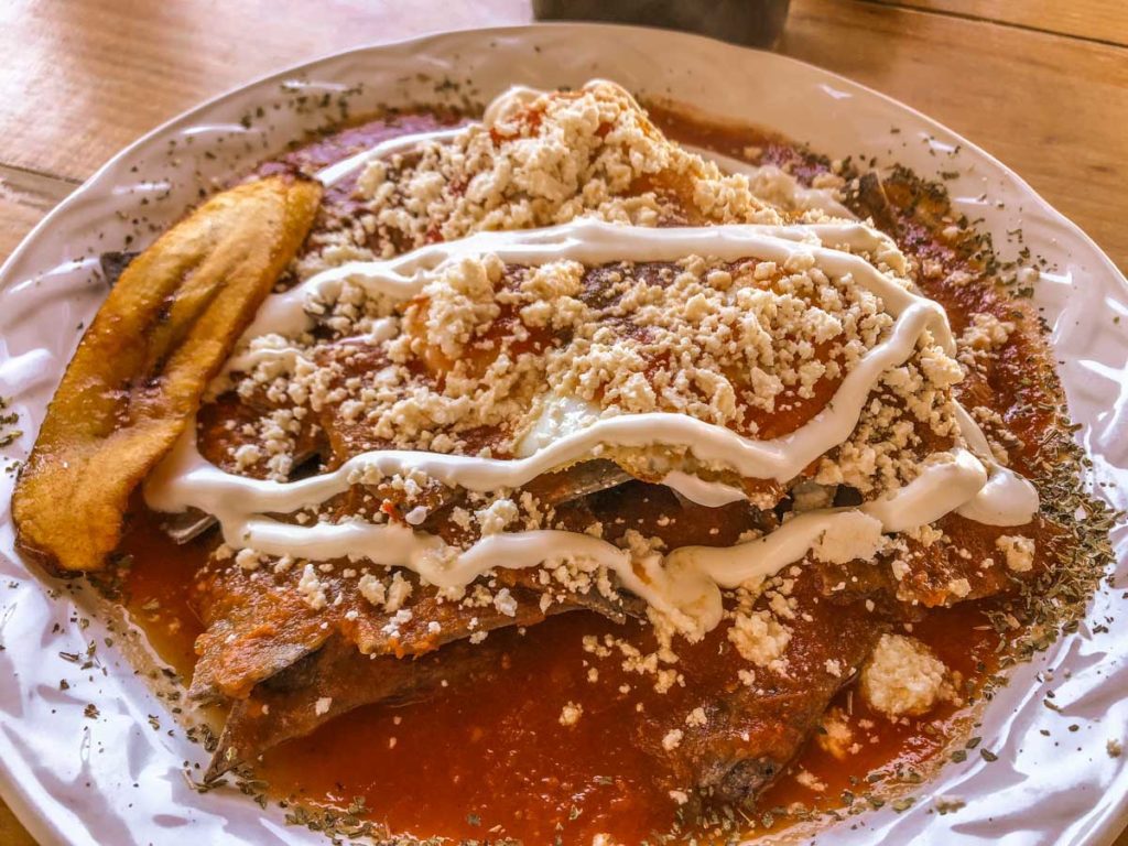 chilaquiles at frontera cafe san cristobal restaurants