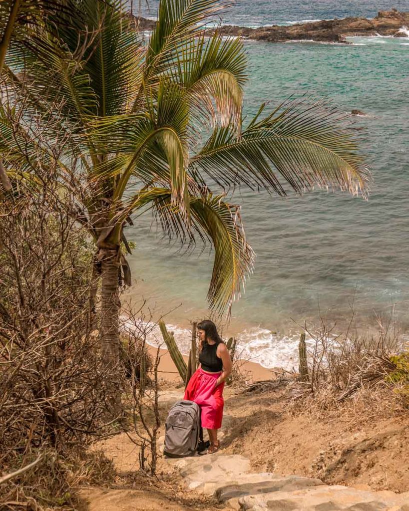 banana backpacks mexico beach oaxaca