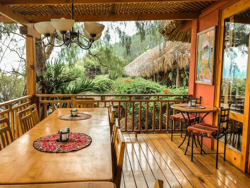 dining room lake atitlan retreat