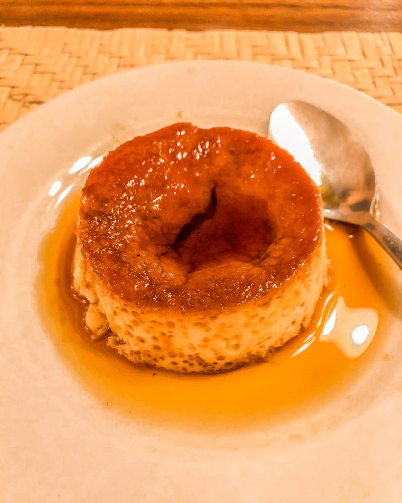 flan dessert villa sumaya